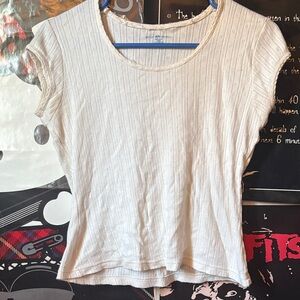 white brandy melville eyelet top